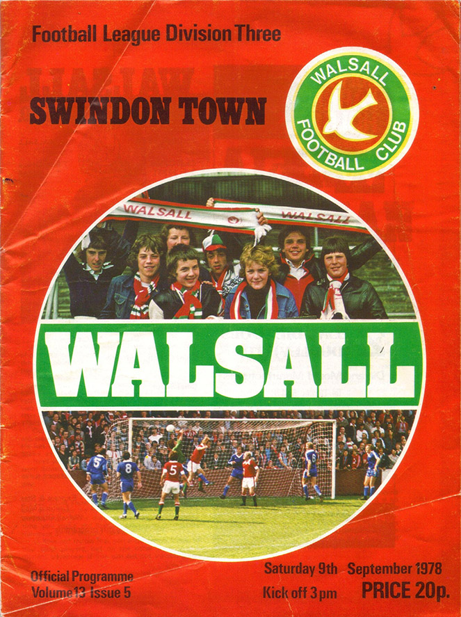 <b>Saturday, September 9, 1978</b><br />vs. Walsall (Away)